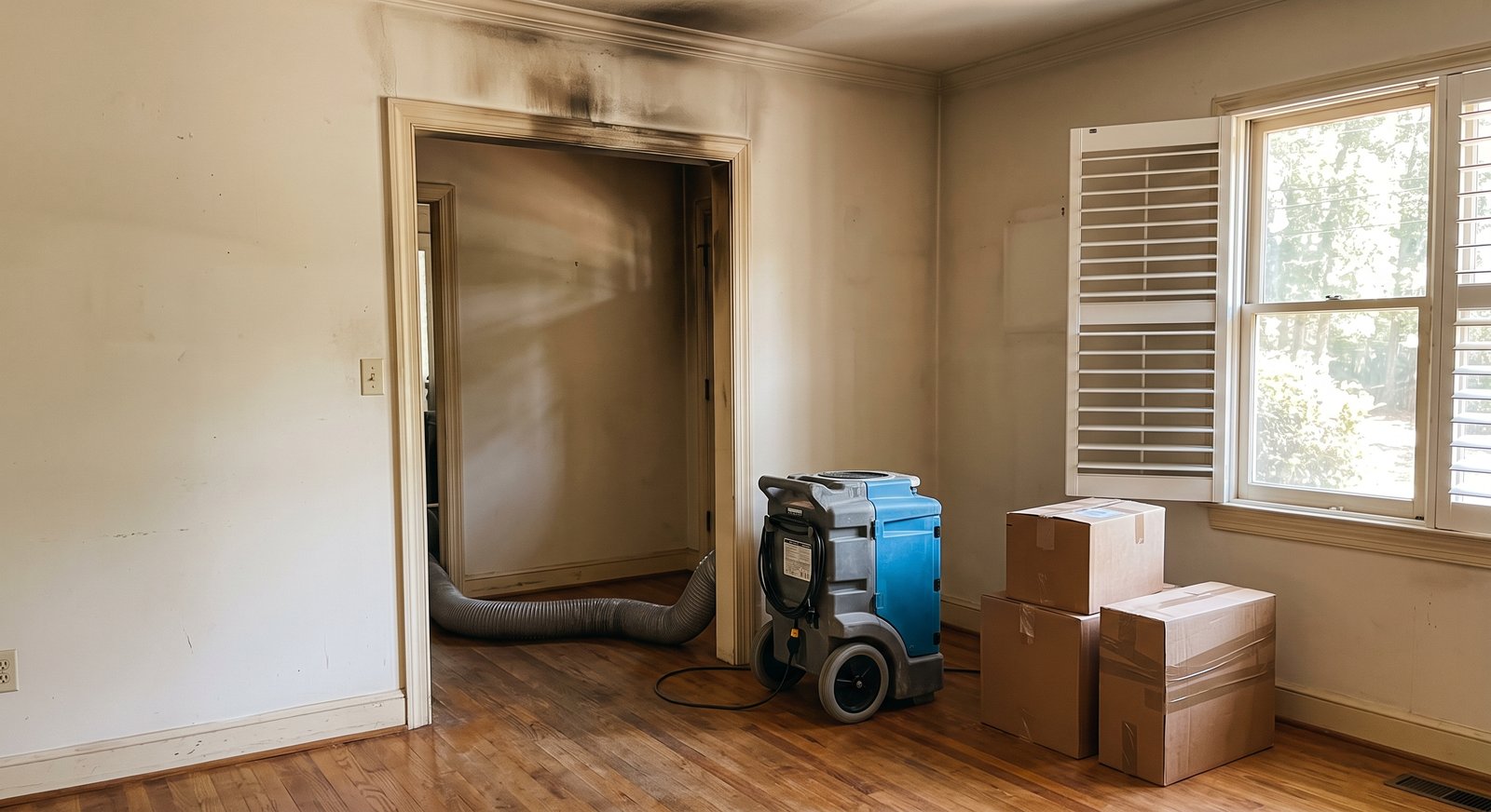 Fire & Smoke Damage Restoration example