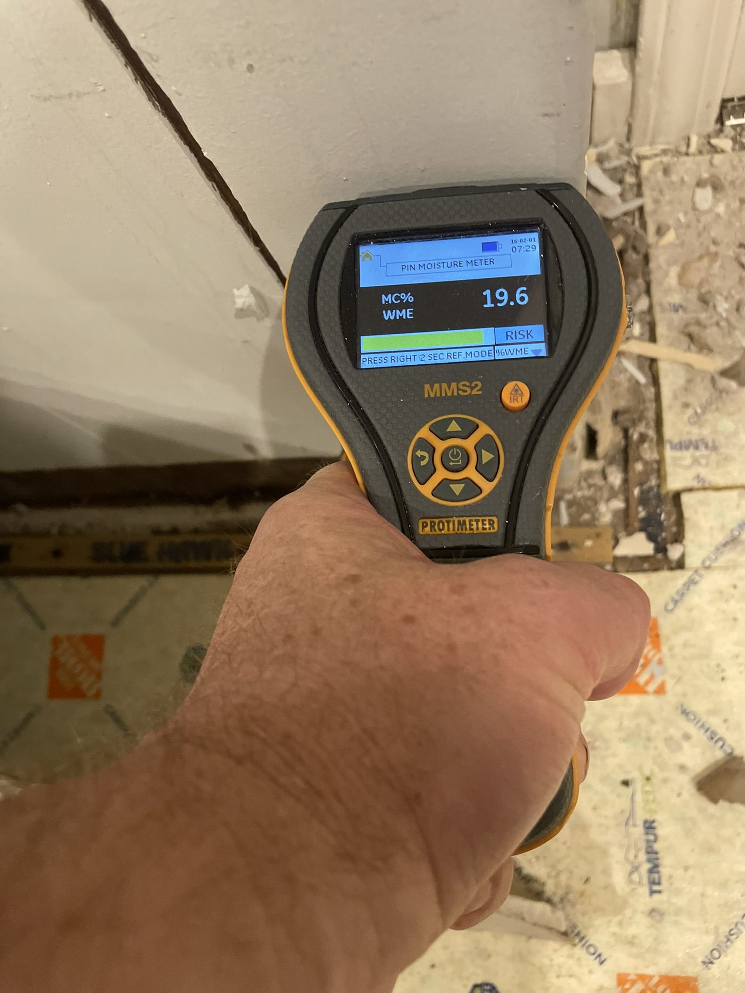 Water Damage Restoration example